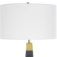 Lathey - Tapered Floor Lamp - Black