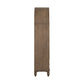 Americana Farmhouse - Arched Display Cabinet - Dusty Taupe