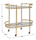 Isabelle - Gold Bar Cart