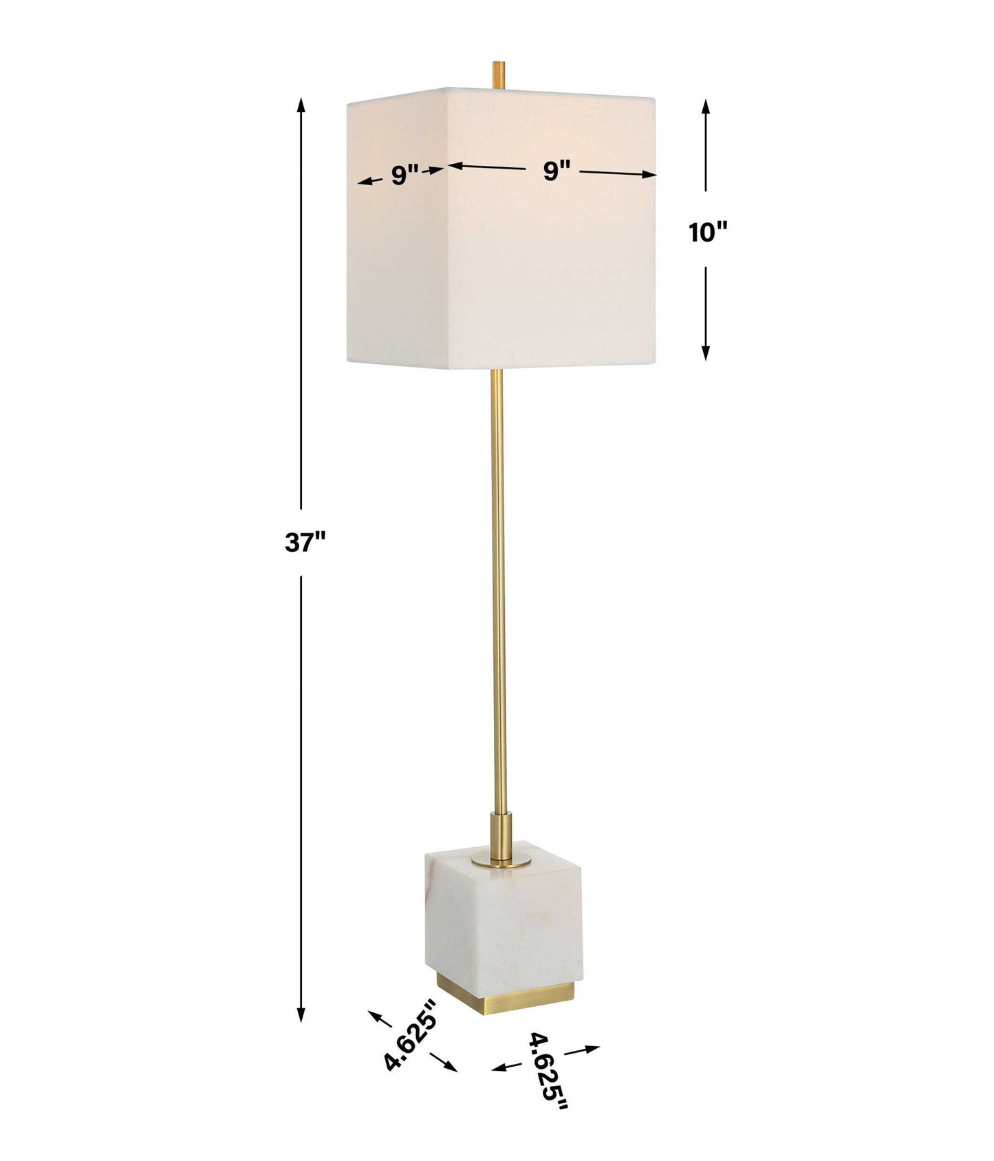 Escort - Brass Buffet Lamp