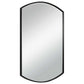 Shield - Shaped Iron Mirror - Black