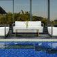Remsen - Outdoor Sofa - Black / Oyster