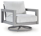 Hurley Park - 4 Pc. - Outdoor Sofa, 2 Lounge Chairs And Coffee Table - Gray