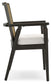 Galliden - Dining Upholstered Arm Chair (Set of 2) - Black