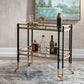 Kentmore - Modern Bar Cart - Gold