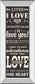 L-o-v-e Ill By Pela Studio - Mirror Framed Print Wall Art - Balck - Black