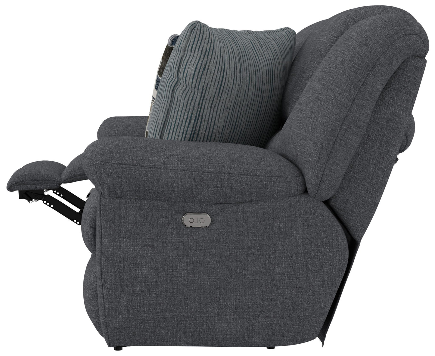 Trifecta - Sofa With 3 Recliners and Drop Down Table