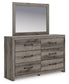 Graystorm - Dresser And Mirror - Brown Gray