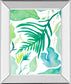 Green Water Leaves I By Kat Papa - Mirror Framed Print Wall Art - Green