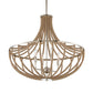 Lovelock - 4 Light Rope Empire Chandelier - Light Brown
