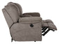 Reyes - Power Lay Flat Reclining Console Loveseat With Storage & Cupholders