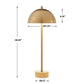 Dunham - Brass Buffet Lamp - Gold
