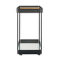 Vesper - Iron Bar Cart - Black / Brass