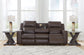 Lavenhorne - Rec Sofa W/Drop Down Table - Granite
