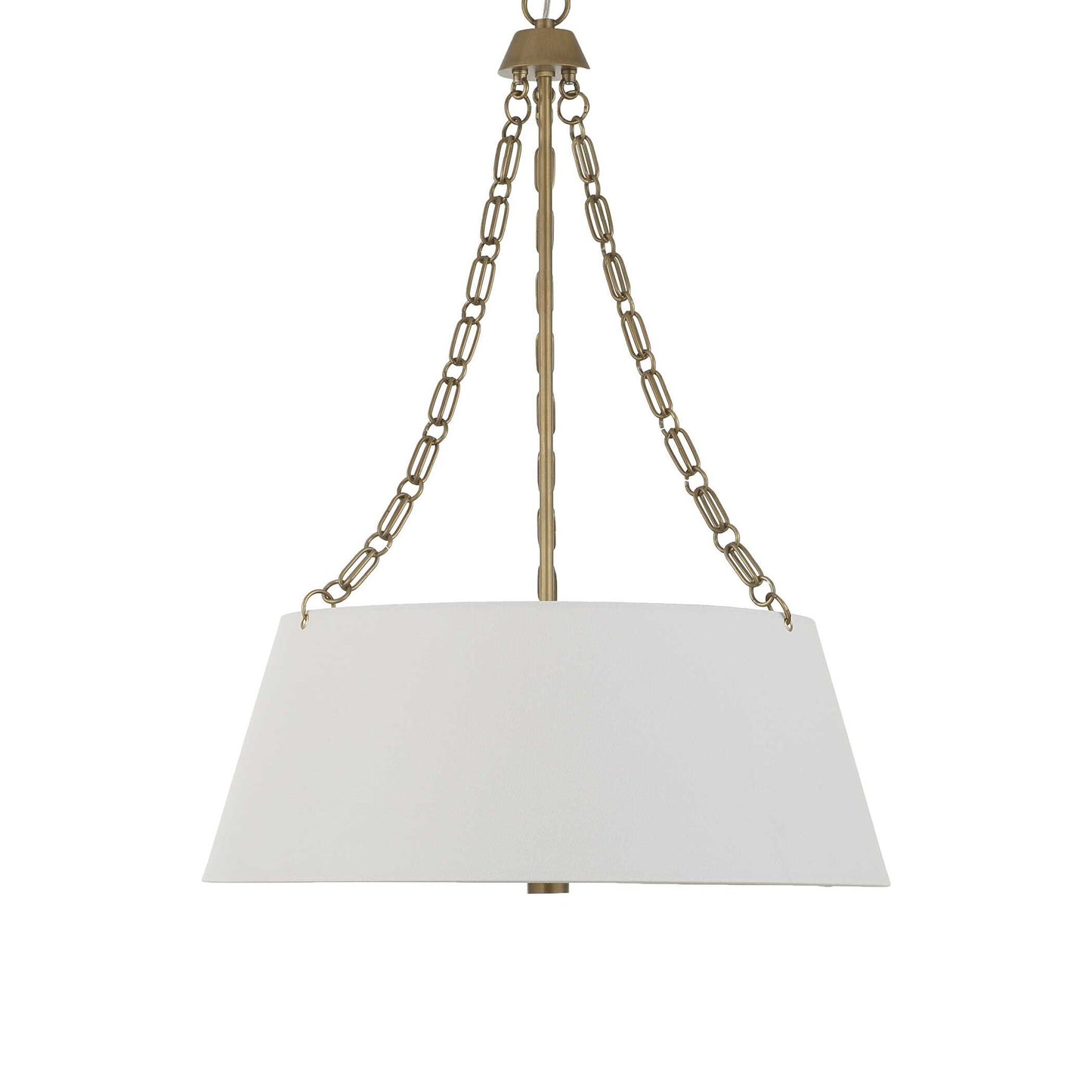 Andalucia - 4 Light Drum Pendant - Gold / White