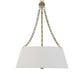Andalucia - 4 Light Drum Pendant - Gold / White