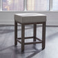 Tanners Creek - Upholstered Console Stool (Set of 3) - Dark Gray