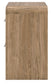 Gramburg - Two Drawer Night Stand - Warm Natural Brown