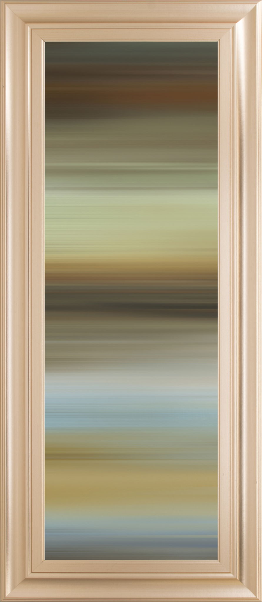 Abstract Horizon I By James Mcmaster - Framed Print Wall Art - Dark Brown