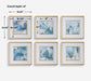Fresh Start - Blue Abstract Prints (Set of 6)