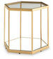 Veerwick - Accent Cocktail Table - Gold Finish