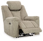 Hindmarsh - Power Recliner/ Adj Headrest - Stone