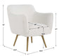 Oasis - White Swivel Chair