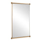 Scroll - Rectangular Mirror - Brass / Gold