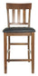 Ralene - Upholstered Barstool (Set of 2) - Medium Brown