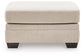 Mandi Point - Oversized Accent Ottoman - Marble