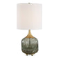 Glenn - Mottled Glass Table Lamp - Green