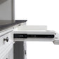 Allyson Park - Credenza & Hutch - Wirebrushed White / Charcoal