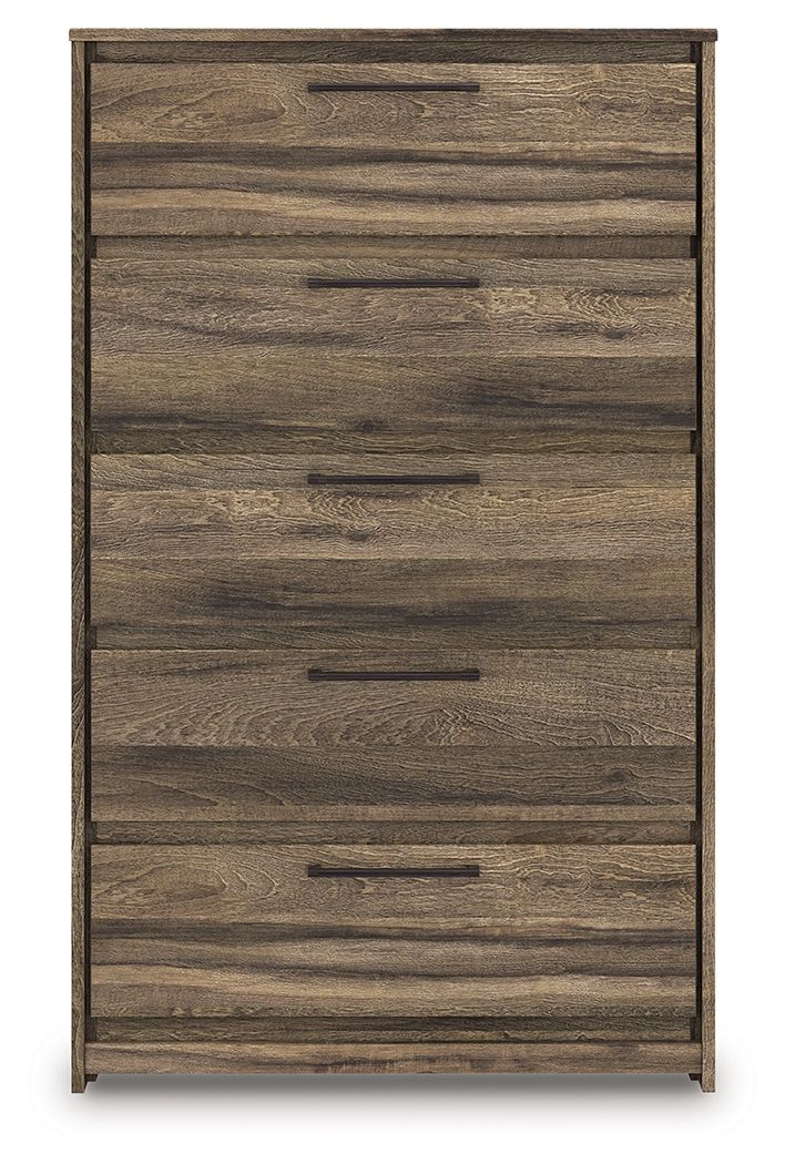 Elbrim - Five Drawer Chest - Brown