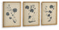 Huddwick - Wall Art Set (Set of 3) - Linen / Black