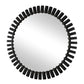 Jael - Round Iron Bands Mirror - Black