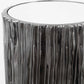 Echo - Modern Nickel Drink Table - Pearl Silver