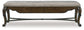 Maylee - Upholstered Storage Bench - Dark Brown