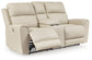 Dahlmoore - Dbl Power Reclining Loveseat With Console - Almond