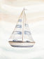 Ocean Oasis Little Sail I By Patricia Pinto (Framed) (Small) - Beige