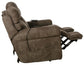 Tranquility - Power Headrest Power Lay Flat Reclining Sofa With DDT / CR3 Heat / Massage / Lumbar - Pewter