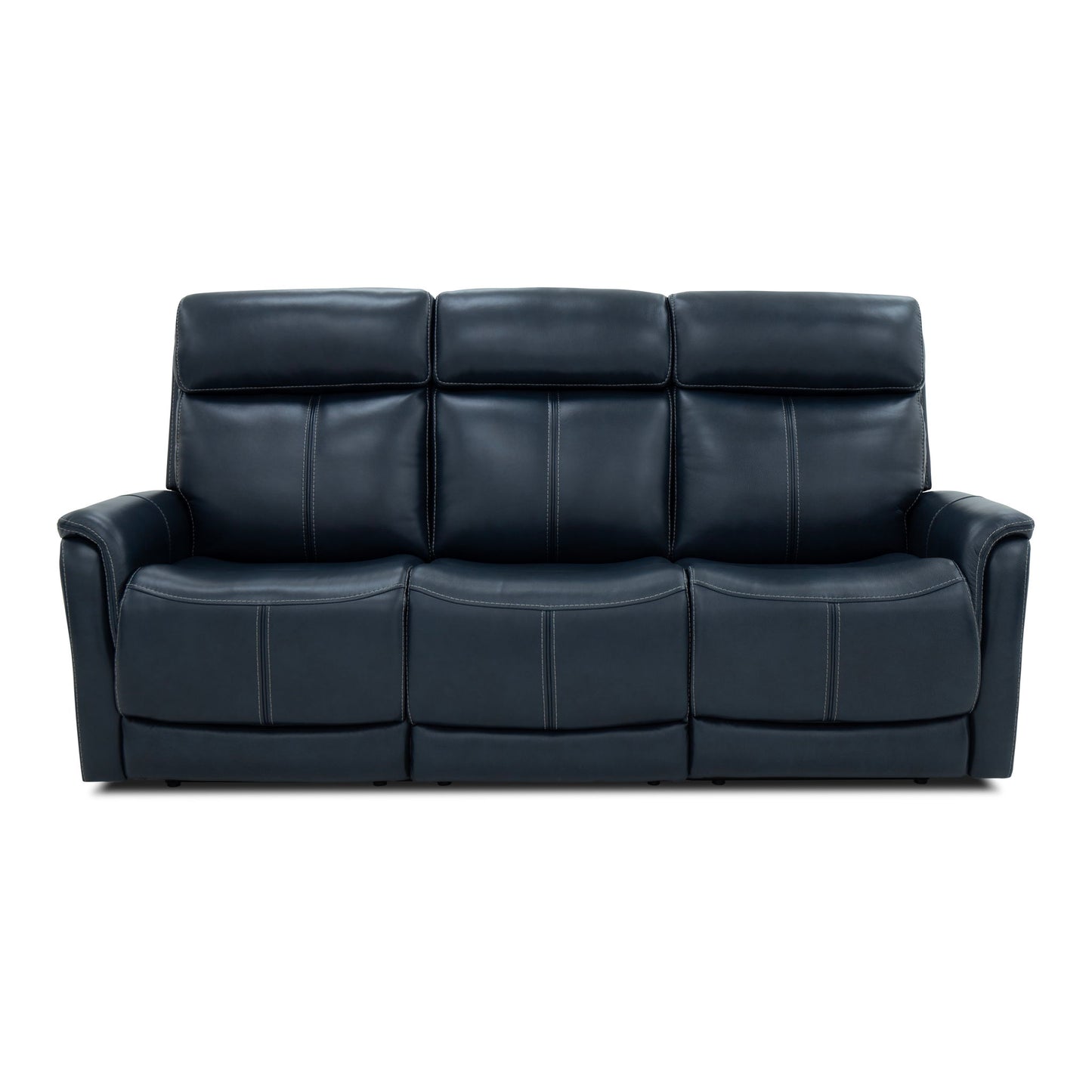 View - Power Reclining Sofa With Console, Power Headrest & Lumbar