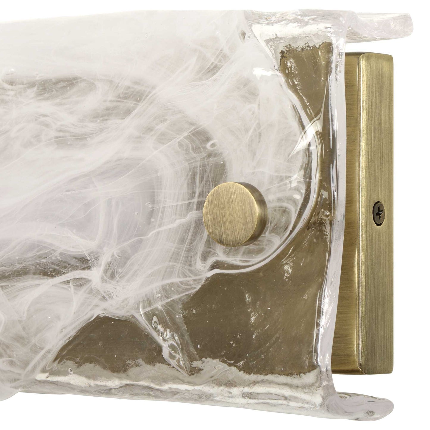 Taffy - 1 Light LED Swirl Glass Sconce - White