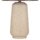 "Rustic Harmony" Ceramic Table Lamp (Set of 2) - Rock