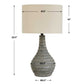 Stratum - Rustic Outdoor Table Lamp - Gray