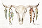 Small - Tribal Skull II By Marla Rae - Beige