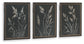Janisburg - Wall Art Set (Set of 3) - Black / White / Brown