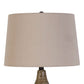 "Serene Stone" Ceramic Table Lamp (Set of 2) - Natural Finishes/Matte Black