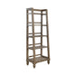 Americana Farmhouse - Wood Leaning Pier Bookcase - Dusty Taupe