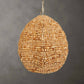 Kauri - 1 Light Wooden Bead Pendant - Brass / Woodtone