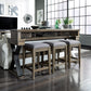 Sonoma Road - Upholstered Console Stool - Weathered Beaten Bark